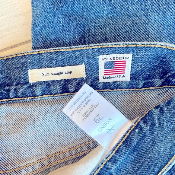 NOEND Denim Eve Straight Crop Jean - Picture 2 of 5